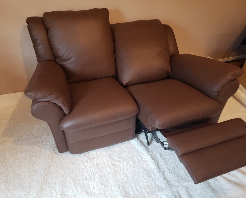 Natuzzi sofa i brun læder